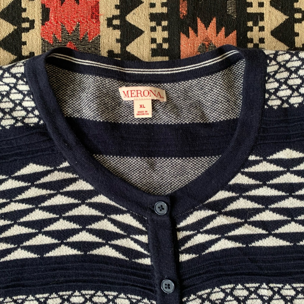 Merona Patterned Cardigan - Picture 2 of 8